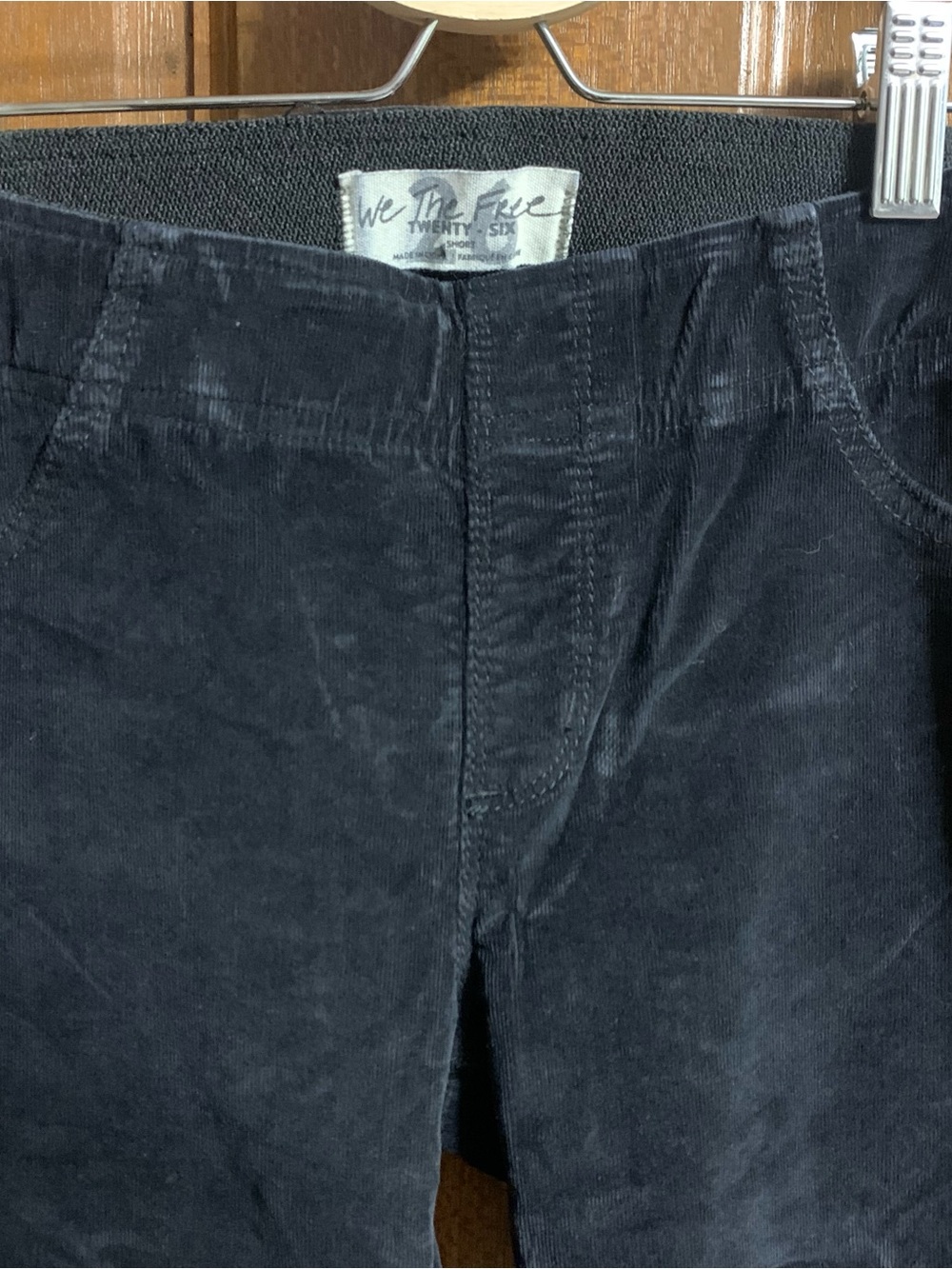 We The Free Men's Black Corduroy Straight Pants